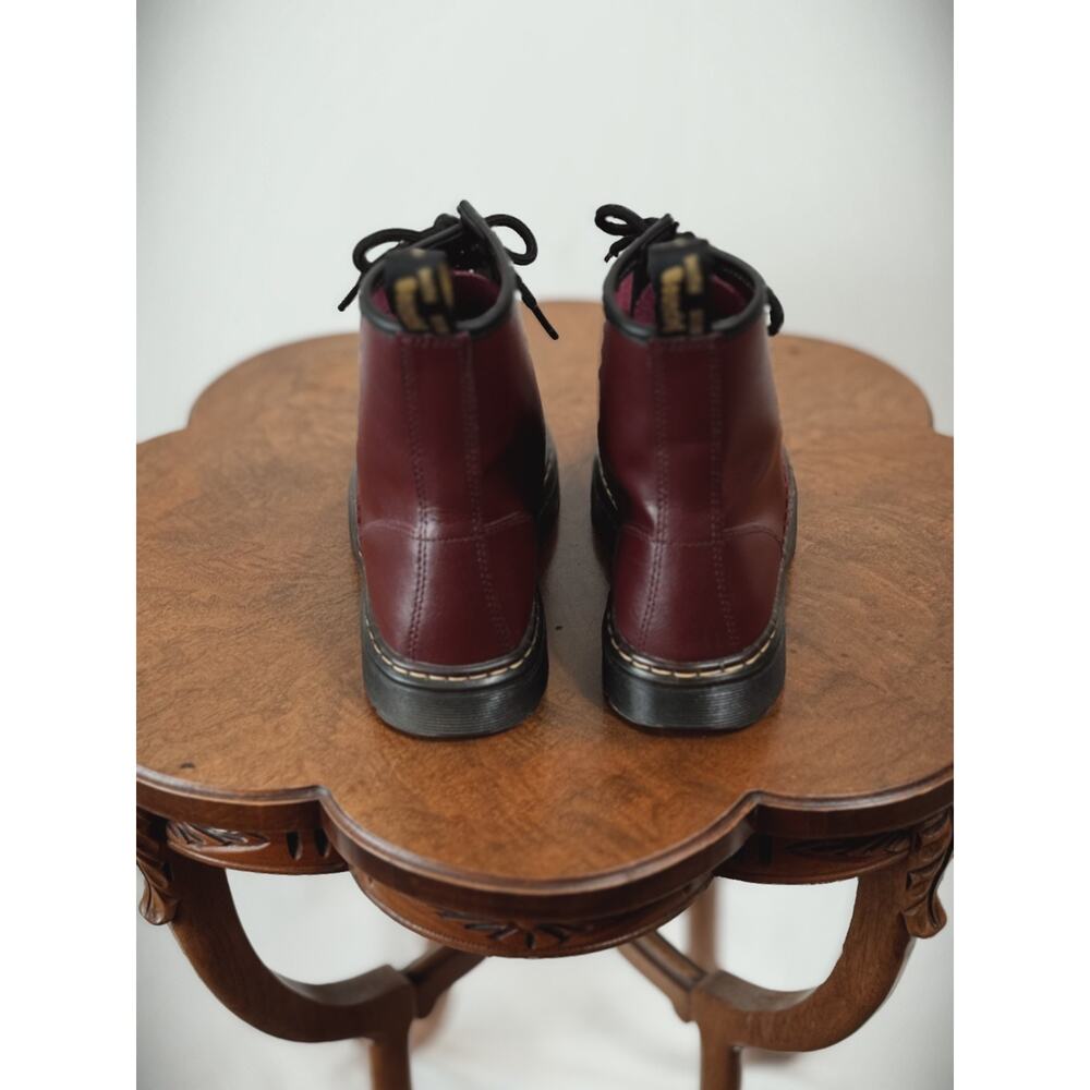 Dr. Martens Zavala Lace Up Combat Boot US Women's 6 Men's 5 Cherry Red #0021 - Picture 3 of 6